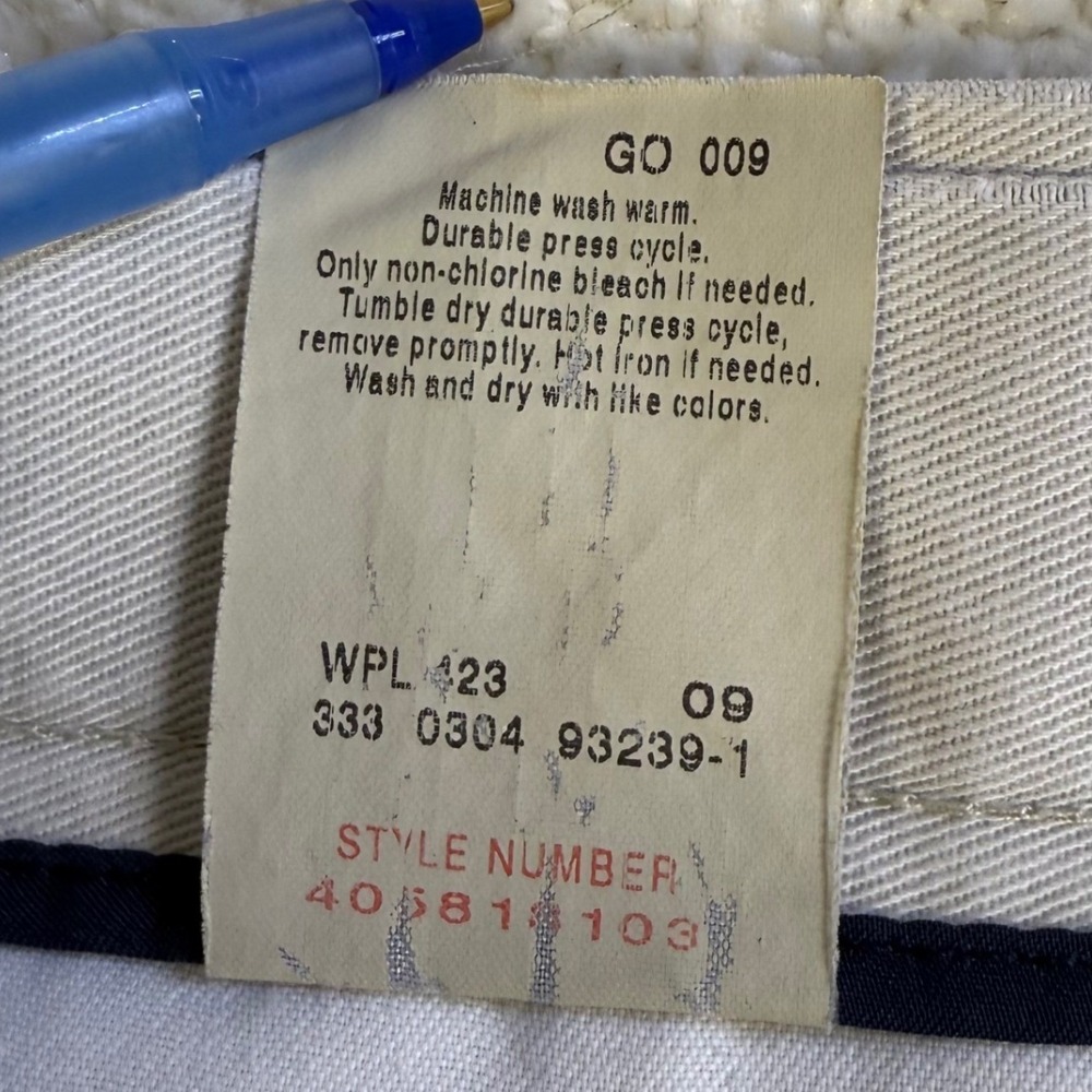 VTG Dockers Individual Fit Dress‎ Pants Men's W38 L32 Beige Stretch Waistband - Picture 7 of 11